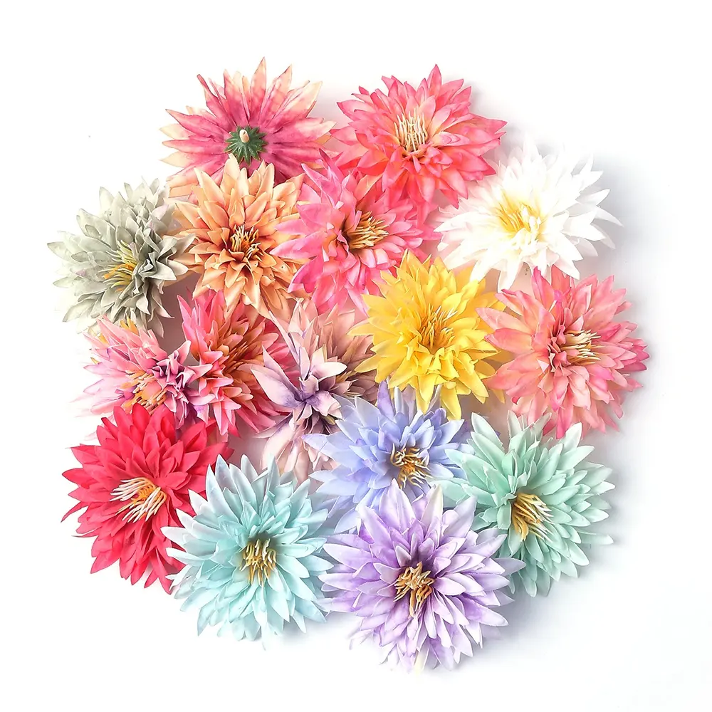 Artificial flowers chrysanthemum DIY handmade hat garlands Wedding scene decoration Shoot props Fakeflowers Gifts