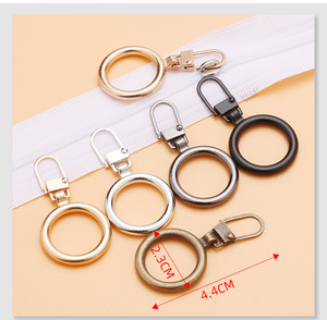 Tirador de cremallera metálico n.º 5, colgante invertido, chapado en platino brillante, antidesgaste, tirador de goteo plateado para <span class=keywords><strong>ropa</strong></span>, plazo de entrega de muestra de 7 días, en stock. - Product Image 5