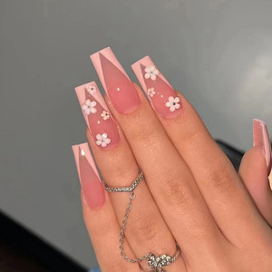 Vente en gros à bas prix, <span class=keywords><strong>autocollants</strong></span> pour <span class=keywords><strong>ongles</strong></span> élégants de style européen à longue durée de vie, avec des diamants brillants, <span class=keywords><strong>ongles</strong></span> artificiels - Product Image 5