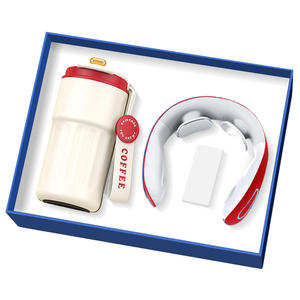 Ensemble cadeau d'affaires pour la réunion annuelle de l'entreprise - Ensemble tasse à café en acier inoxydable et parapluie personnalisé, cadeau de luxe fait main - Product Image 2