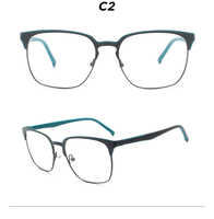Nouveaux modèles de lunettes de vue rétro pour jeunes et seniors, monture en acier inoxydable, fil métallique, TR90 et caoutchouc, vente en gros