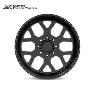 Rines de Aluminio Forjado para Camioneta, 20-26 Pulgadas, 9J 14J 6x139.7, Negro Brillante Fresado, Personalizados para Camionetas de Tamaño Completo - Product Image 2