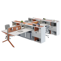 Ensemble de bureau du fabricant Bureau financier Poste de travail du personnel avec écran et chaise pour meuble de bureau Bureau d'ordinateur