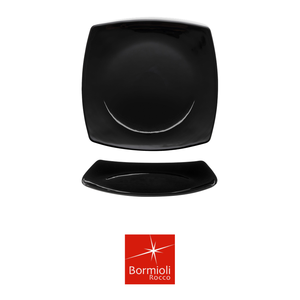 จานขนมหวานทรงสี่เหลี่ยมแก้วสีดำ Bormioli Rocco Eclissi ขนาด 17.6 x 17.6 ซม. สำหรับร้านอาหาร โรงแรม ขายส่งอุปกรณ์บนโต๊ะอาหาร - Product Image 4