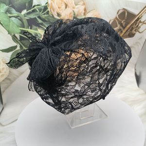 New Design Elegant Polka Dot Mesh Bowknot Beret Headband Vintage Handmade Cloth <strong>Hair</strong> Hoop <strong>Wedding</strong> <strong>Hair</strong> <strong>Band</strong> Women <strong>Hair</strong> - Product Image 5