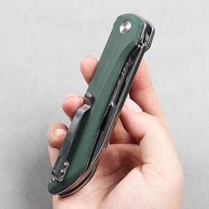 Nhà Máy Bán buôn D2 thép gấp dao với G10 xử lý tùy chỉnh cắm trại ngoài trời Hộ gia đình sử dụng tiện ích dao OEM hỗ trợ - Product Image 6