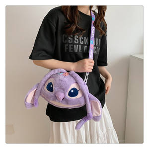 Sac à dos double à motif de dessin animé en diagonale, style fête, machine à griffes, échange de poupées, sac à dos pour fille, cœur, peluche, poupée - Product Image 6