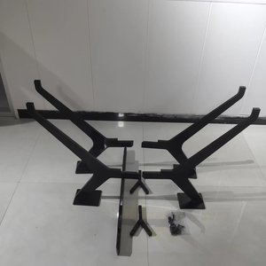 قاعدة طاولة معدنية مخصصة من الحديد الزهر بالجملة، أرجل طاولة معدنية مستديرة لطاولات القهوة والطعام - Product Image 4