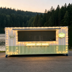 Conteneur de cuisine commerciale modulaire haut de gamme avec aménagement de service alimentaire extérieur pour restaurant - Product Image 5
