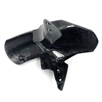 Garde-boue avant en fibre de carbone véritable Lavitin 3k, tissage sergé, pour Kawasaki Z900 2017-2026, accessoires de carénage brillant avec logo personnalisé