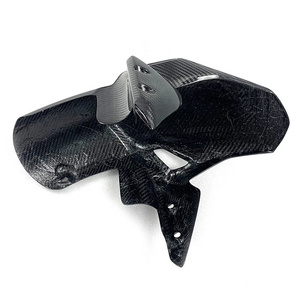 Guardabarros Delantero de Fibra de Carbono Real Lavitin 3k, Tejido Twill, para <span class=keywords><strong>Kawasaki</strong></span> <span class=keywords><strong>Z900</strong></span> 2017-2026, Accesorios, Guardabarros Brillante - Product Image 4