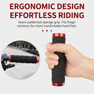 Empuñaduras de Espuma para Bicicleta de Montaña, Antideslizantes, Absorbentes de Impactos y Sudor, Ergonómicas, Onduladas, para <span class=keywords><strong>MTB</strong></span> BMX - Product Image 5