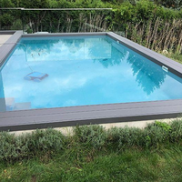 Planche de terrasse en aluminium personnalisable en taille et épaisseur, imperméable, anti-corrosion, antidérapante pour piscine
