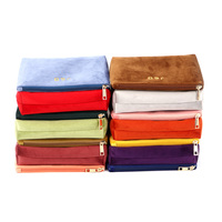 Usine Offre Spéciale Robe de Velours Sac De Maquillage Avec Logo Personnalisé Velours Fermeture Éclair Pochette Cadeau de Beauté Cosmétique Organisateur Sac Pour la Promotion