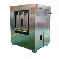 Laveuse-essoreuse électrique 50 kg entièrement automatique avec interverrouillage de sécurité et barrière sanitaire pour textiles de laboratoire biosécurité