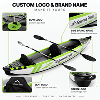 Kayak gonflable double pour 2 personnes, tandem, en PVC, avec pagaie, pompe et aileron amovible pour le camping en plein air