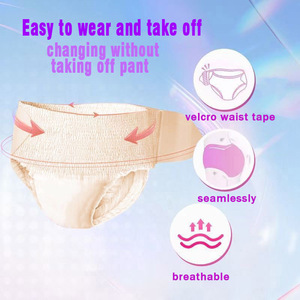 Pantalones Sanitarios Maikala M-L, 10 Unidades, Algodón con Laterales Fruncidos, Comodidad Inspirada en el Estilo Bloom - Product Image 3