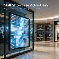 Écran en verre LED transparent |   Vitrine haute clarté pour les devantures de magasins, les présentoirs et la promotion en centre commercial