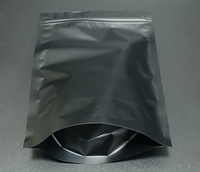 Pochettes support imprimées personnalisées en noir mat Sacs en papier d'aluminium Emballage Doypack pour sucettes chips de pomme de terre Sushi Pizza Nourriture pour animaux de compagnie PE
