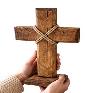 Sculpture murale en bois minimaliste personnalisée de haute qualité, décoration religieuse pour la maison, salon, occasion de naissance, Art déco - Product Image 4