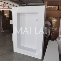 Latar belakang pernikahan pvc putih kualitas tinggi Modern untuk dekorasi acara pernikahan latar belakang panggung