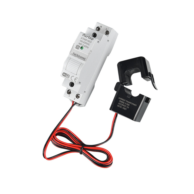 Single Phase Meter with Ct Smart Wifi Remote Monitor Smart Energy Meter Wifi Smart Wifi Switch with Power Meter