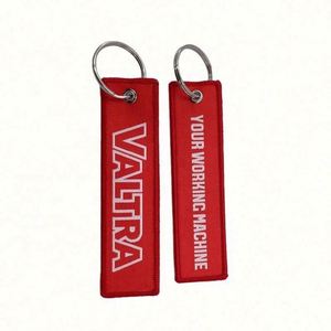 High Quality <b>Custom</b> Fabric Embroidery Crew <b>Keychain</b> Embroidered Flight Keyring - Product Image 5