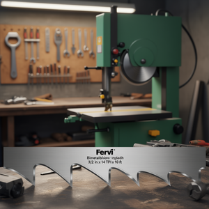 Lames de scie à ruban bimétalliques Fervi pour la découpe des métaux 3/8 po x 14 Tpi x 10 pi - Product Image 3