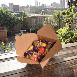 Cajas de Papel Kraft Reciclado Biodegradables y Ecológicas con Logotipo Personalizado, Revestimiento de Esponja, Embalaje Rápido para Comida para Llevar, <span class=keywords><strong>Sushi</strong></span> - Product Image 1