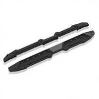 Marchepieds latéraux tout-terrain en acier inoxydable noir mat antidérapants, kit complet à visser, testés 150 kg, pour Hilux Ford