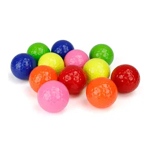 Mini bolas de Golf de entrenamiento de colores para el campo de conducción, LOGO personalizable