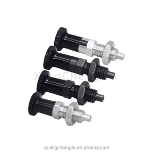 M10 M12 <b>M16</b> stainless steel and carbon steel telescopic spring handle knob manual positioner, with threaded head, return-type - Product Image 5