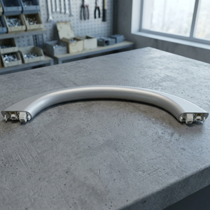 Manija de Puerta de Microondas General Electric de Aluminio - Diseño Curvo para el Hogar, Acabado Plateado WB15X10045 - Product Image 3