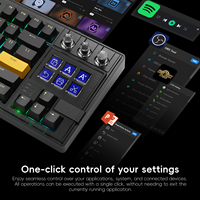 Tastiera Meccanica Macro LCD MiraBox K1 Pro con Tasti Programmabili e Manopole Personalizzabili per Gaming, Streaming e Produttività