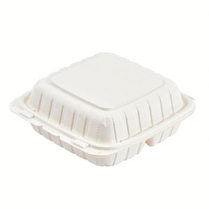 Boîtes jetables pour repas à emporter, restaurant, 9x9 pouces, emballage à emporter, contenants alimentaires à clapet - Product Image 3