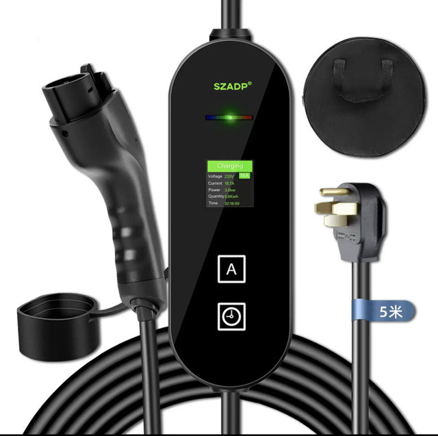 Ac Ev Charger Gun Electric Vehilces Guns Tesla Portable Gun With Cable 16A-32A Portable 3M 5M 10M 15M 20M Fast Charging Station