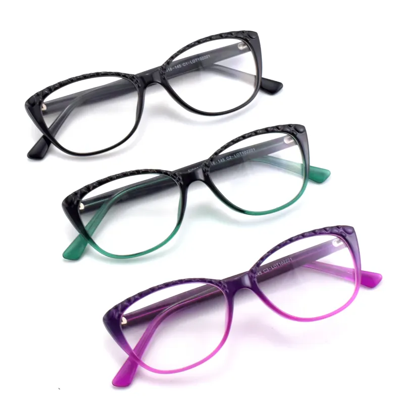 إطار نظارات نسائية دويسير, إطار نظارات نسائية بتصميم عين القطة ، إطار نظارات رخيص السعر يُصمم حسب الطلب باللون وعلامة تجارية