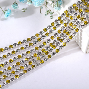 Chaîne de strass 2,5 mm colorée à griffes pour coque de téléphone, accessoires pour cheveux, décoration de vêtements, fournitures de fabrication de bijoux DIY - Product Image 4