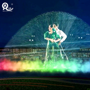 น้ำพุฉายภาพเลเซอร์ 3 มิติ หลากสี แบบลอยน้ำ สแตนเลสสำหรับภายนอกอาคาร ยี่ห้อ Water Crown ปรับแต่งได้ ติดตั้งง่าย 110-240V - Product Image 1