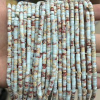 Perles de jade naturel 2*6mm, disques carrés, perles abaque, perles rondelles intercalaires, perles en vrac pour la fabrication de bijoux DIY, bracelets, colliers, vente en gros
