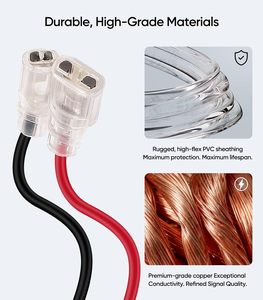 Adaptateur de connecteur de faisceau de câblage pour haut-parleurs de <span class=keywords><strong>voiture</strong></span> Dodge Ram Jeep Chrysler 2005-2022, câble audio pour tweeters de tableau de bord avant (pièce de rechange) - Product Image 4