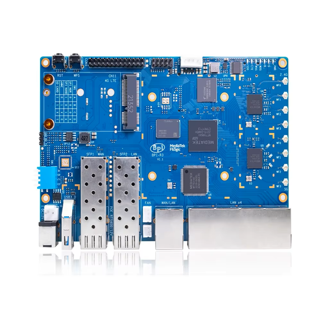 Banana Pi Bpi-r3 Mediatek Mt7986 Quad Core Processor Motherboard 2g Ddr4 8g Emmc Flash Openwrt Open Source Smart Router Board