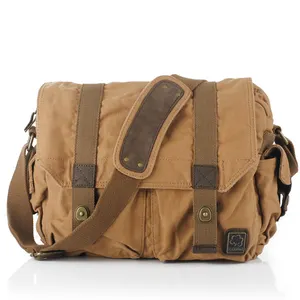 S.C. ALGODÃO Original Fabricante Unisex Canvas Bolsas De Ombro Personalizado Homens Mensageiro Cross Body Bag