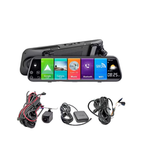 Système de capteur de stationnement universel pour voiture à double objectif de 10 pouces avec ADAS, vision nocturne, WiFi 4G, GPS, Android, garantie 1 an