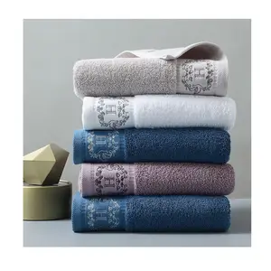 Toalhas de banho adulto toalhas bordadas 호텔 toalhas banho conjuntos 호텔 타올면 세트 스퀘어 페이스 타올