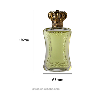 Botellas de Perfume Vintage de alta calidad, <span class=keywords><strong>75ml</strong></span>, forma única, tapa de corona, logotipo de seda, botellas de Perfume, muestras, botellas de vidrio para Perfume - Product Image 6