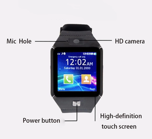 GSM <strong>SIM</strong> <strong>Card</strong> Waterproof Smartwatch DZ09 Smart <strong>Watch</strong> <strong>with</strong> Camera for Mobile Cell Phone - Product Image 4