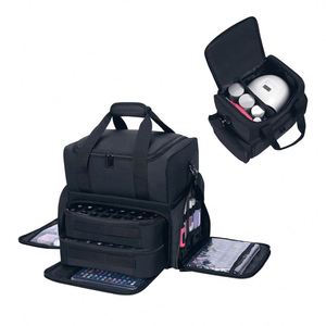 Muestra Gratis: Mochila Organizadora de Esmaltes de Uñas de Moda para Viaje, de Tela de Nylon con Cierre de Cremallera, Estuche con Logotipo para Herramientas de Uñas - Product Image 2