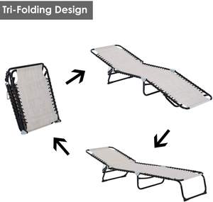 Cuna clásica para acampar, fácil de plegar, sofá cama individual <span class=keywords><strong>reclinable</strong></span> básico plegable, cama para acampar, cunas, tienda de campaña, litera - Product Image 6