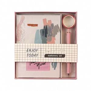 Juego de Papelería Mairun Mr001, Ecológico, Duradero, Caja de Plástico Rosa, Regalo, Suministros al por Mayor, Personalizado, Bonito para Niños, Bolígrafo - Product Image 1